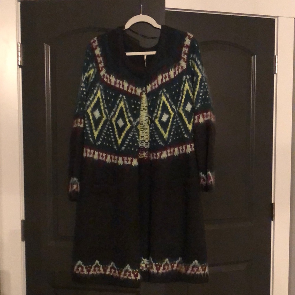 Free People button down sweater